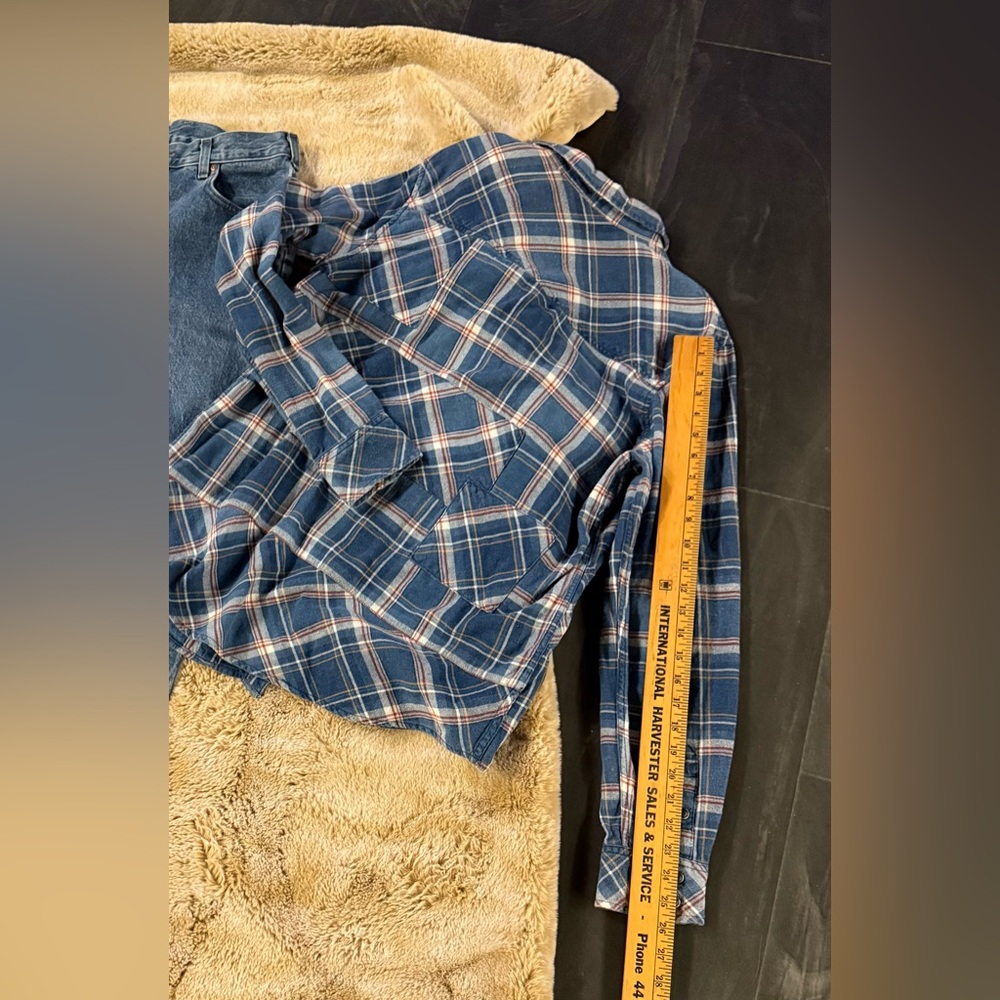 NWT Lee Original Jeans Vintage Size 12 L ~Large Levi’s T-Shirt~Med Flannel Shirt - Picture 10 of 16